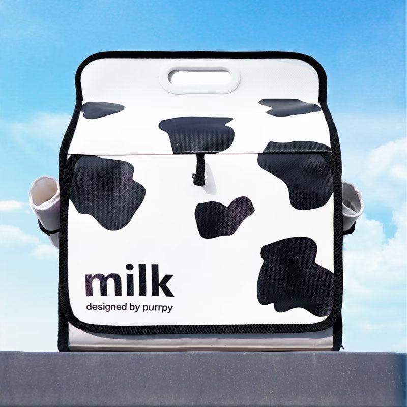 Milk Print Cat Carrier Backpack Travel Tote Bag