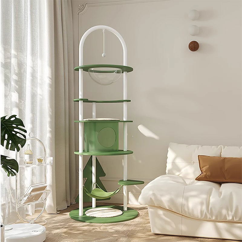 Minimalist Steel Cat Climbing Frame Christmas Tree