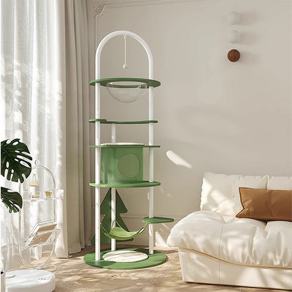 Minimalist Steel Cat Climbing Frame Christmas Tree