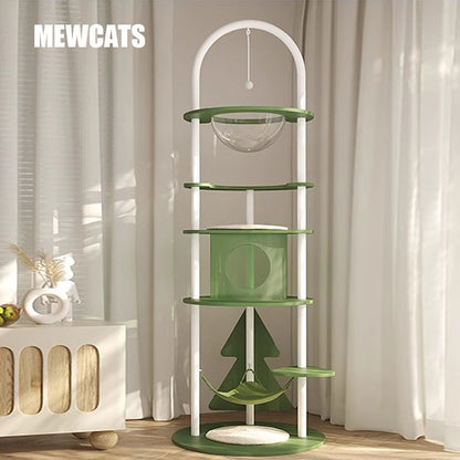 Minimalist Steel Cat Climbing Frame Christmas Tree
