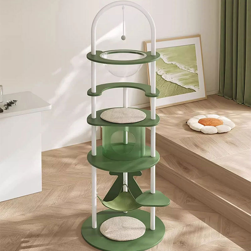 Minimalist Steel Cat Climbing Frame Christmas Tree