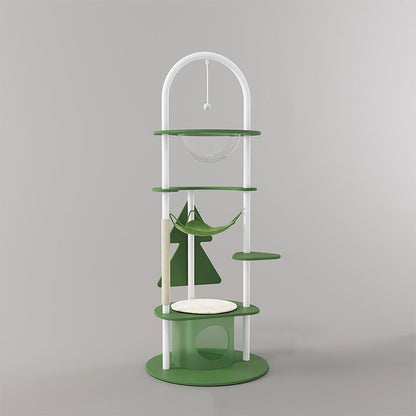Minimalist Steel Cat Climbing Frame Christmas Tree