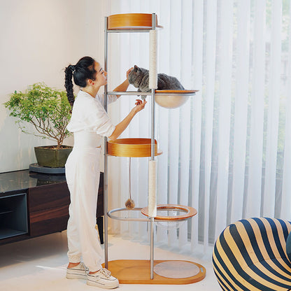 Minimalist Design Metal Cat Climbing Tree