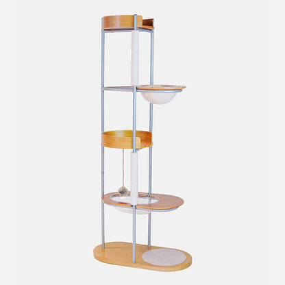 Minimalist Design Metal Cat Climbing Tree