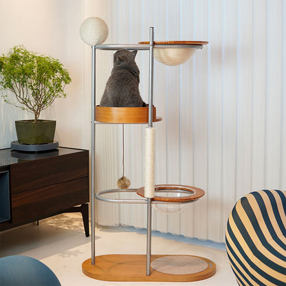 Minimalist Design Metal Cat Climbing Tree