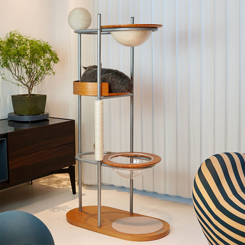 Minimalist Design Metal Cat Climbing Tree