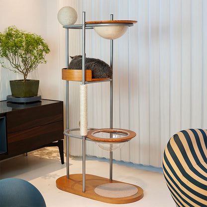 Minimalist Design Metal Cat Climbing Tree