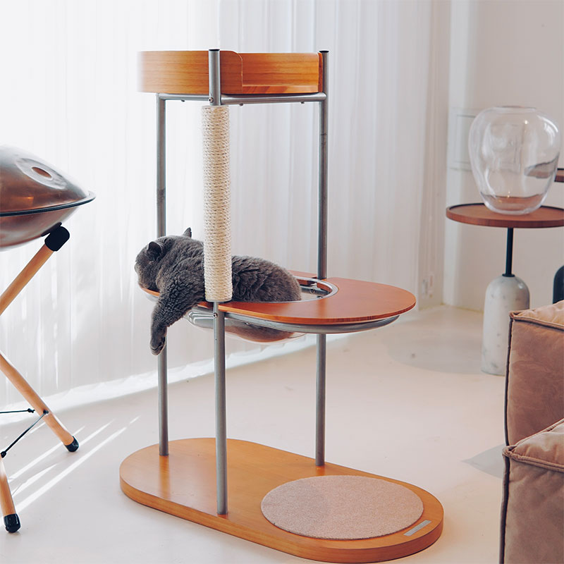 Minimalist Design Metal Cat Climbing Tree