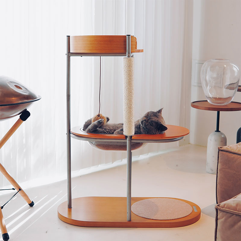 Minimalist Design Metal Cat Climbing Tree