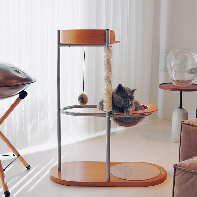 Minimalist Design Metal Cat Climbing Tree