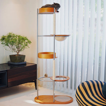Minimalist Design Metal Cat Climbing Tree
