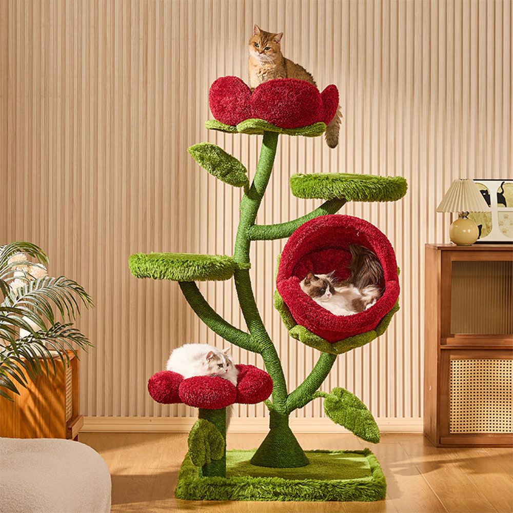 Monster Bloom Cat Tree Climbing Tower