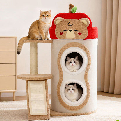 Multi-Layer Cat Scratching Bed Condo Tower