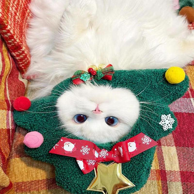 Pet Christmas Tree Headgear Cute Cat Hat