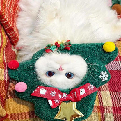 Pet Christmas Tree Headgear Cute Cat Hat