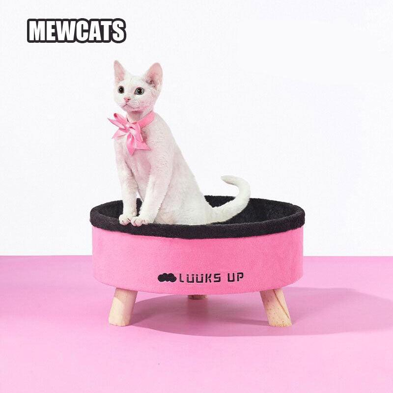 Pink Warm Cat Elevated Bed