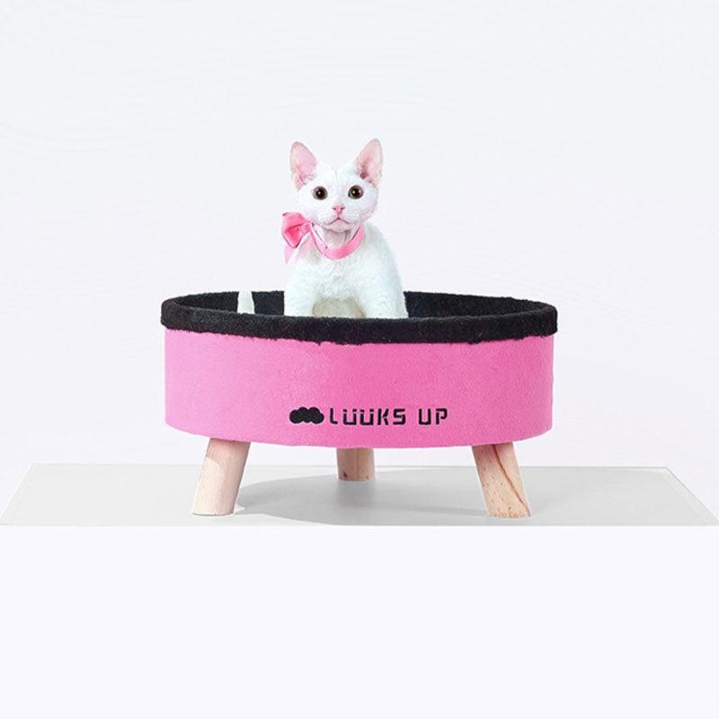 Pink Warm Cat Elevated Bed