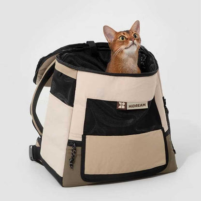Portable Front and Back Carrying Cat Backpack