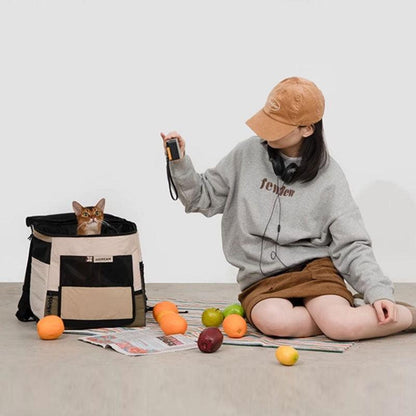 Portable Front and Back Carrying Cat Backpack