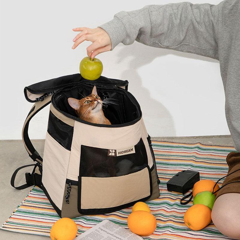 Portable Front and Back Carrying Cat Backpack