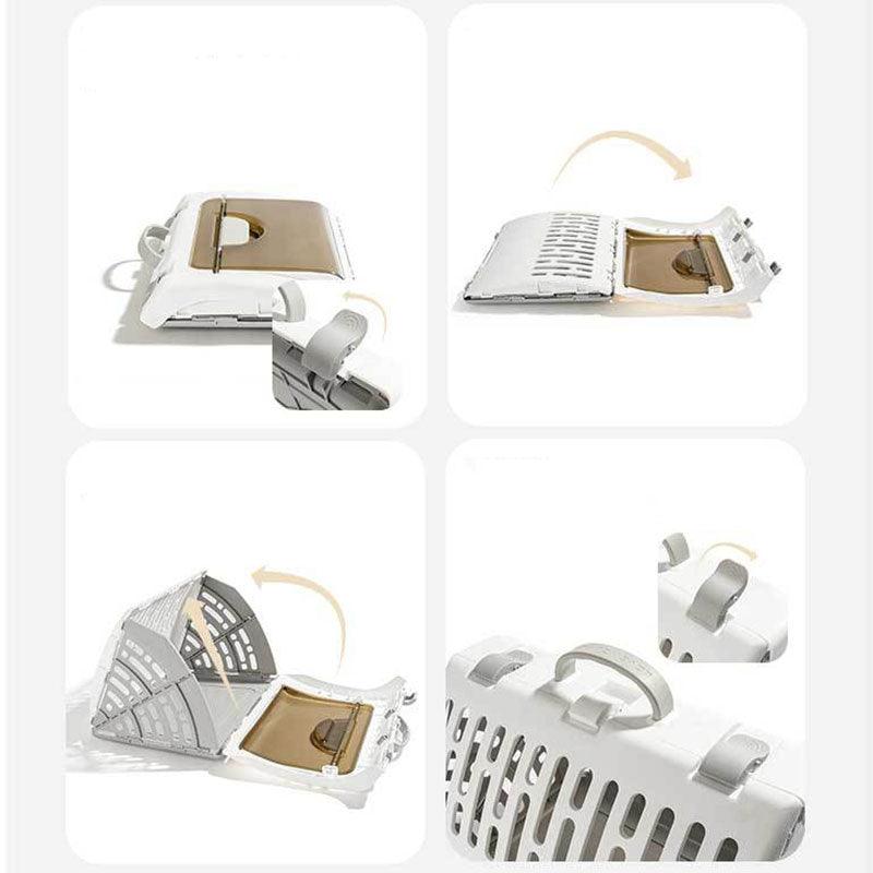 Portable Cat Handbag Carrying Case Hard Box Cage