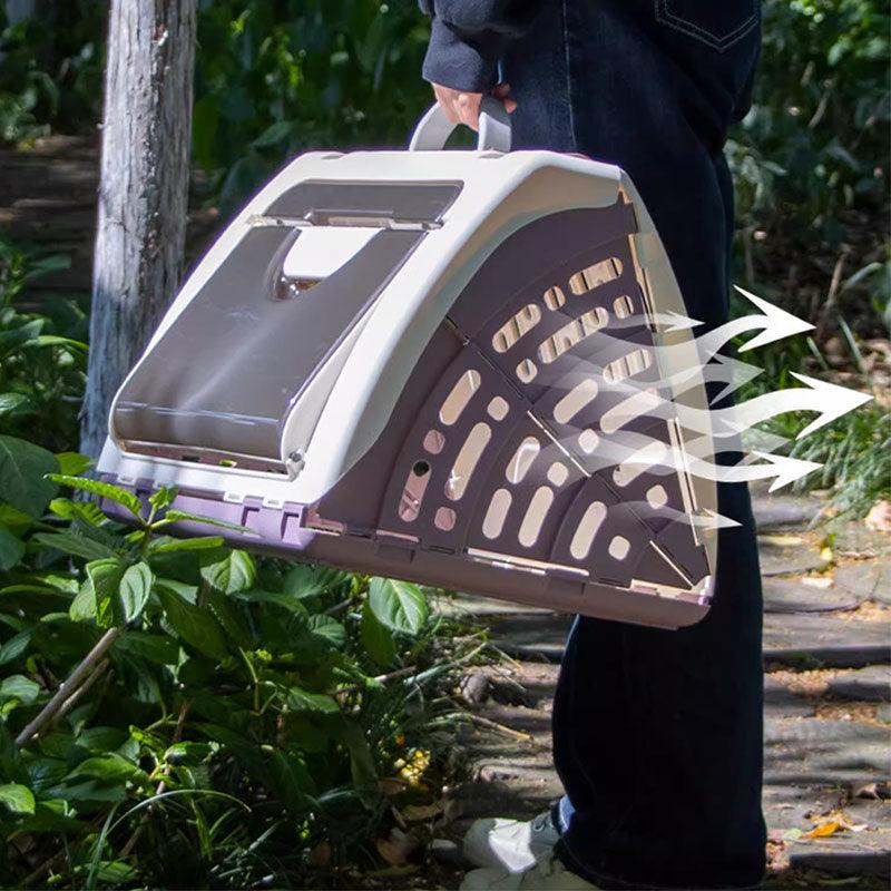 Portable Cat Handbag Carrying Case Hard Box Cage
