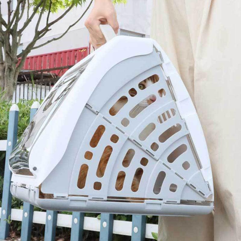 Portable Cat Handbag Carrying Case Hard Box Cage