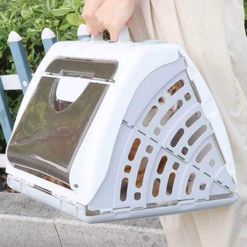 Portable Cat Handbag Carrying Case Hard Box Cage