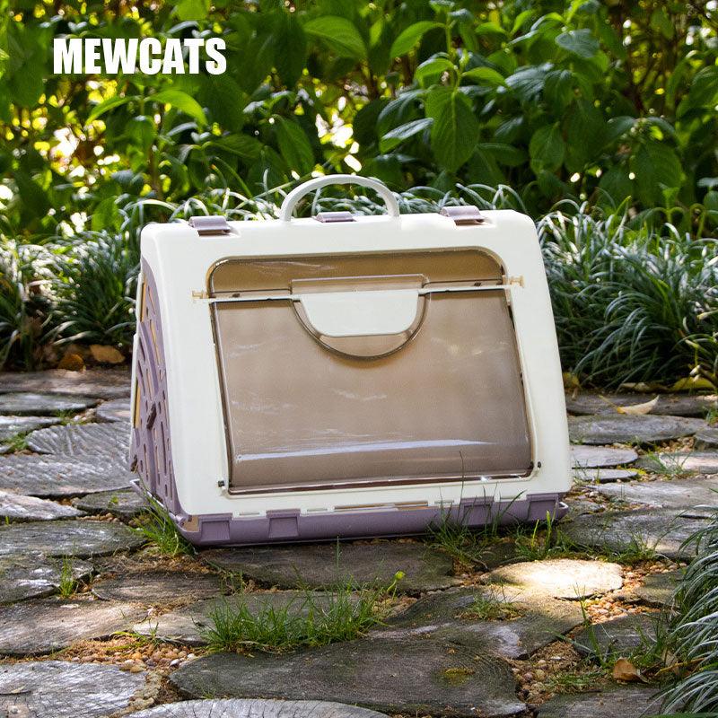 Portable Cat Handbag Carrying Case Hard Box Cage