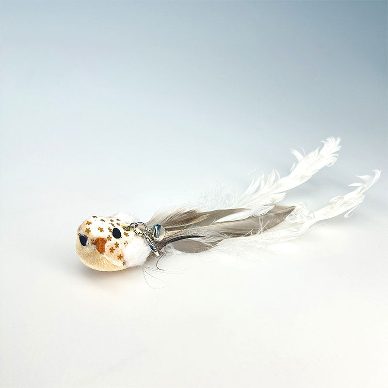 Replaceable Feather Bird Cat Teaser Stick Toy