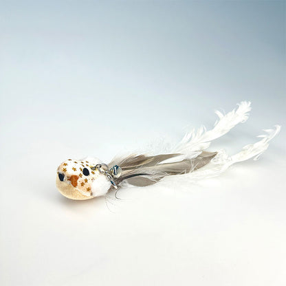 Replaceable Feather Bird Cat Teaser Stick Toy