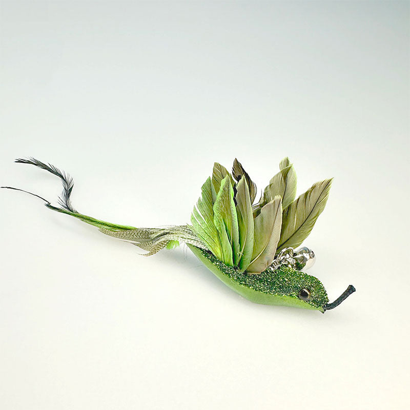 Replaceable Feather Bird Cat Teaser Stick Toy
