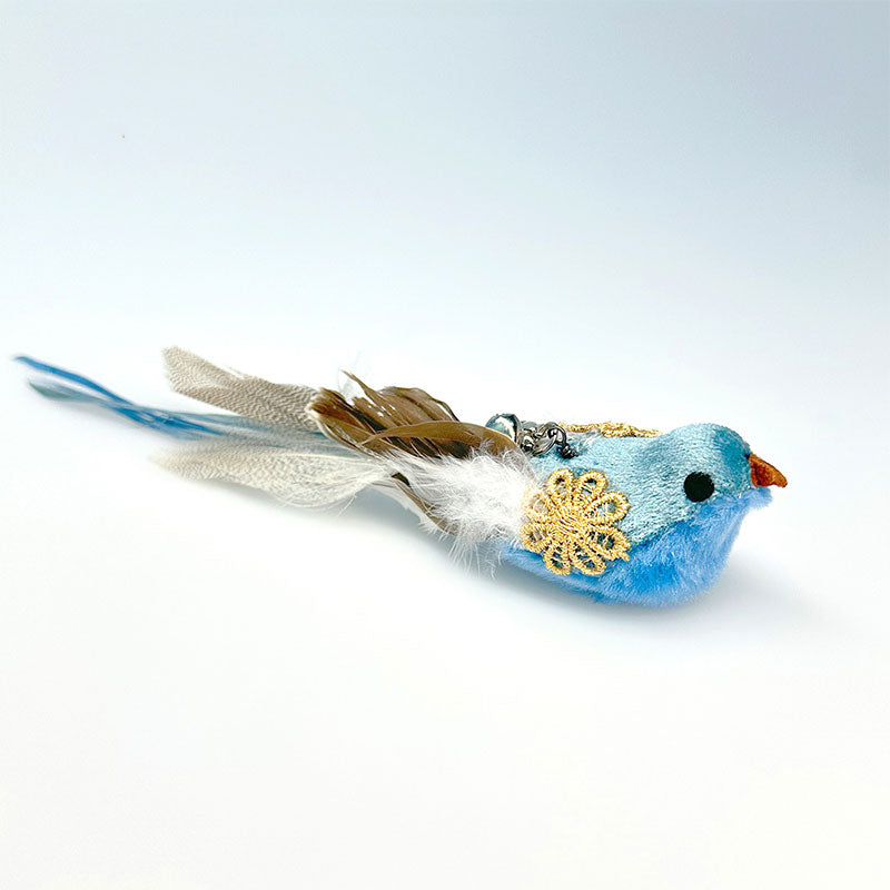 Replaceable Feather Bird Cat Teaser Stick Toy