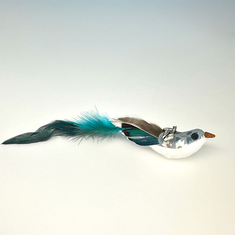 Replaceable Feather Bird Cat Teaser Stick Toy