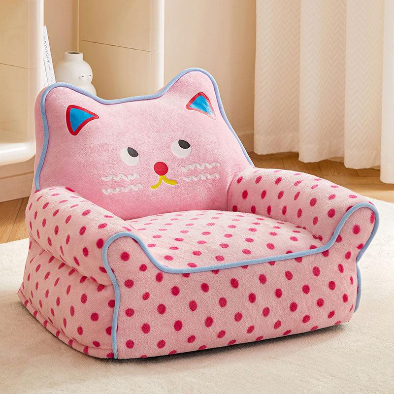 Retro Cat Sofa Bed  Removable 2 Color Kitty Couch