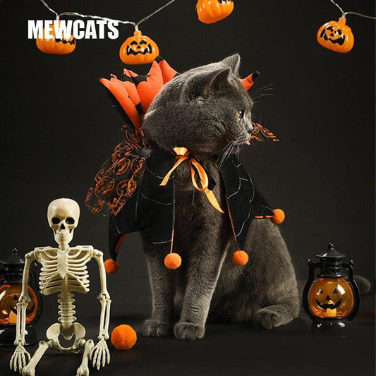 Reversible Halloween Cat Cape
