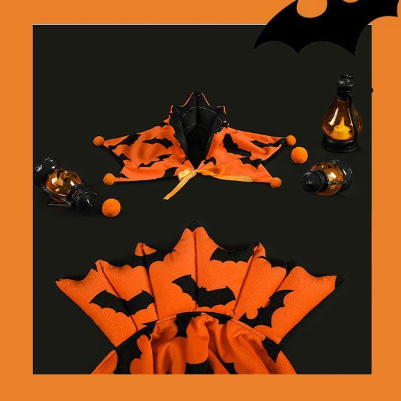 Reversible Halloween Cat Cape Costume