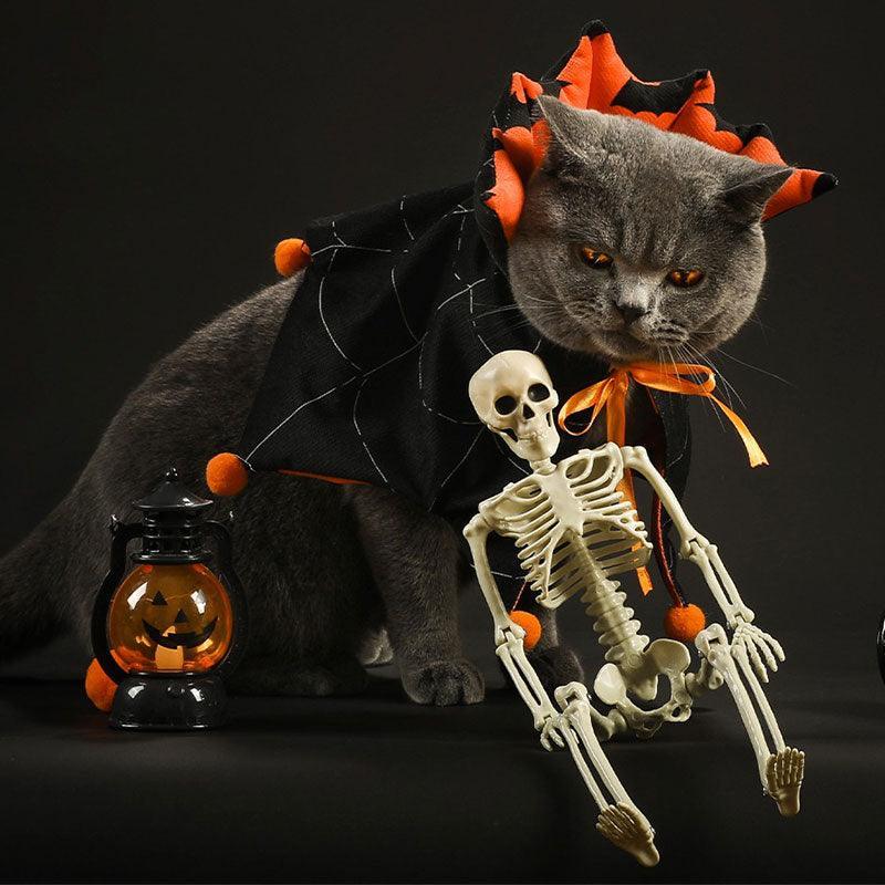 Reversible Halloween Cat Cape Costume