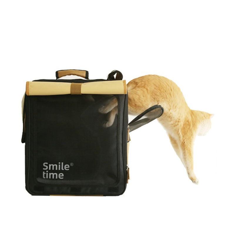 Roll Up Portable Cat Carrier Backpack 