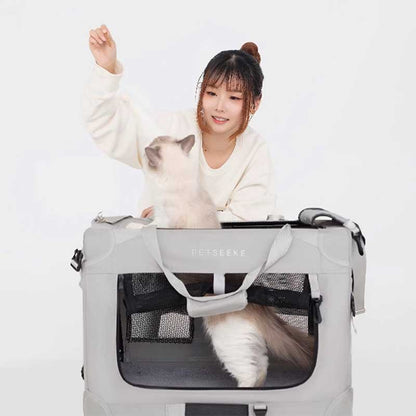 Roomy Car-Friendly Cat Carrier Tote Bag