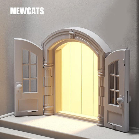  Silent Cat Door With Window Two-way Cat Door