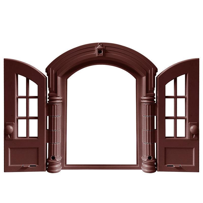 Silent Cat Door With Window Two-way Cat Door