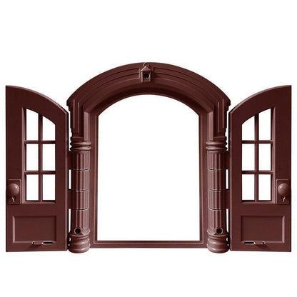 Silent Cat Door With Window Two-way Cat Door