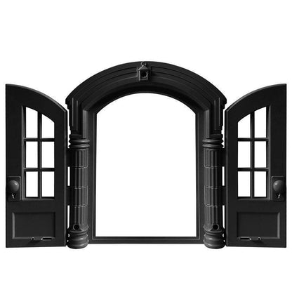 Silent Cat Door With Window Two-way Cat Door