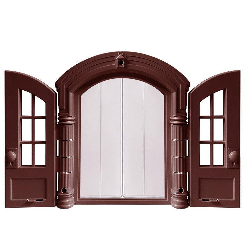 Silent Cat Door With Window Two-way Cat Door