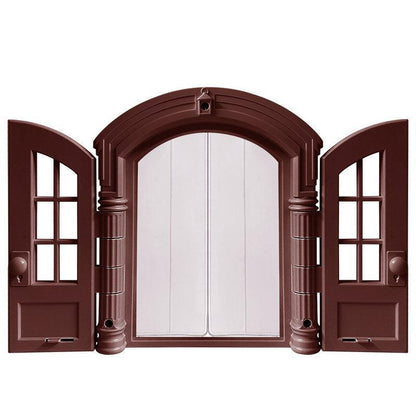 Silent Cat Door With Window Two-way Cat Door