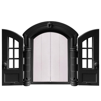 Silent Cat Door With Window Two-way Cat Door