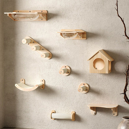 Sky Loft Wall-Mounted Cat Wall Shelves 