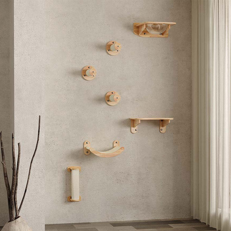 Sky Loft Wall-Mounted Cat Wall Shelves 