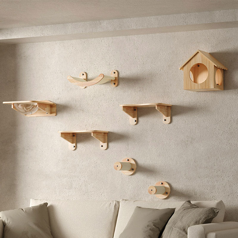 Sky Loft Wall-Mounted Cat Wall Shelves 